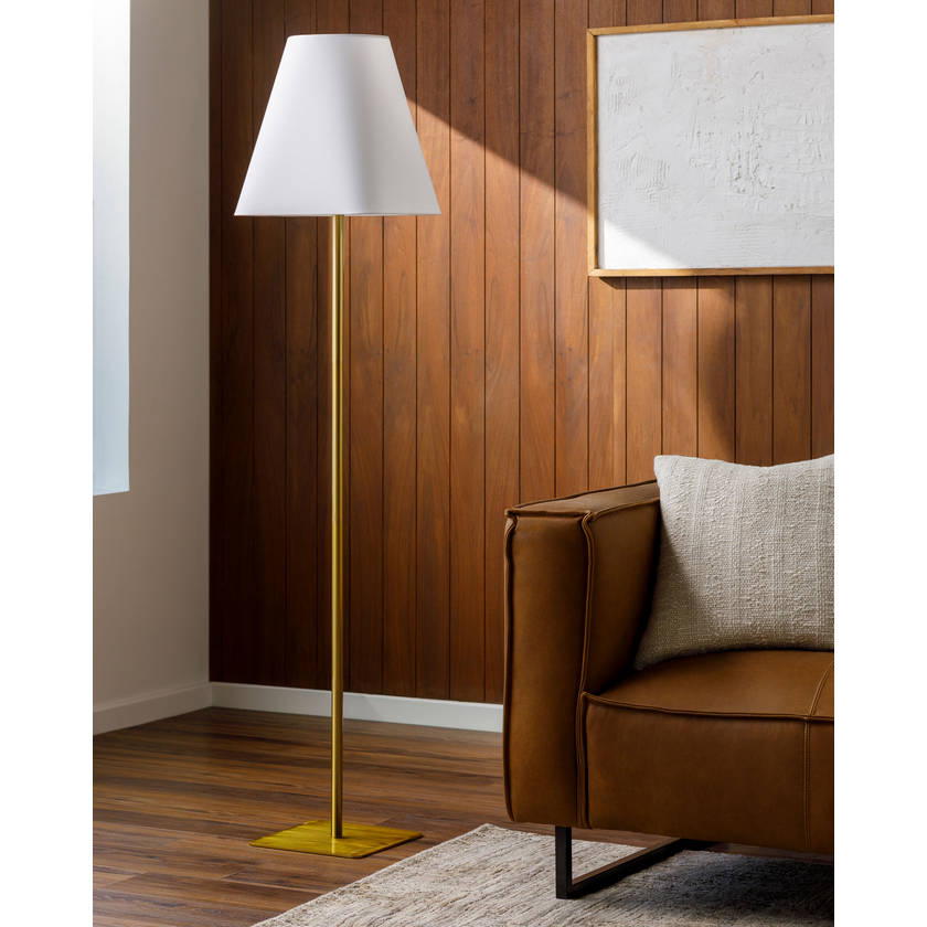 Scotty Modern Metallic - Brass Floor Lamp