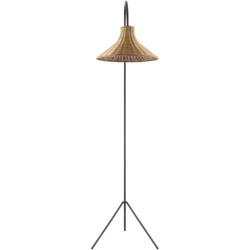 Rula Rustic Black Floor Lamp
