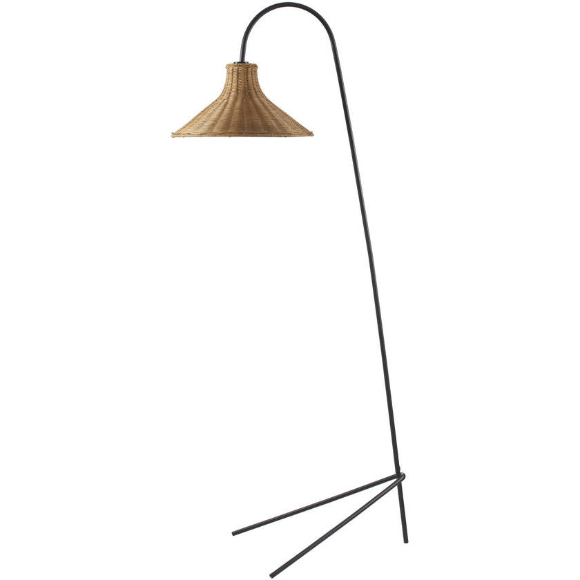 Rula Rustic Black Floor Lamp